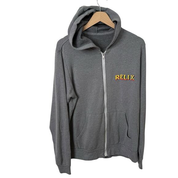 PHISH Jim Pollock Pied Piper RELIX Graphic Full Zip Hoodie Sweatshirt Medium - Picture 1 of 9